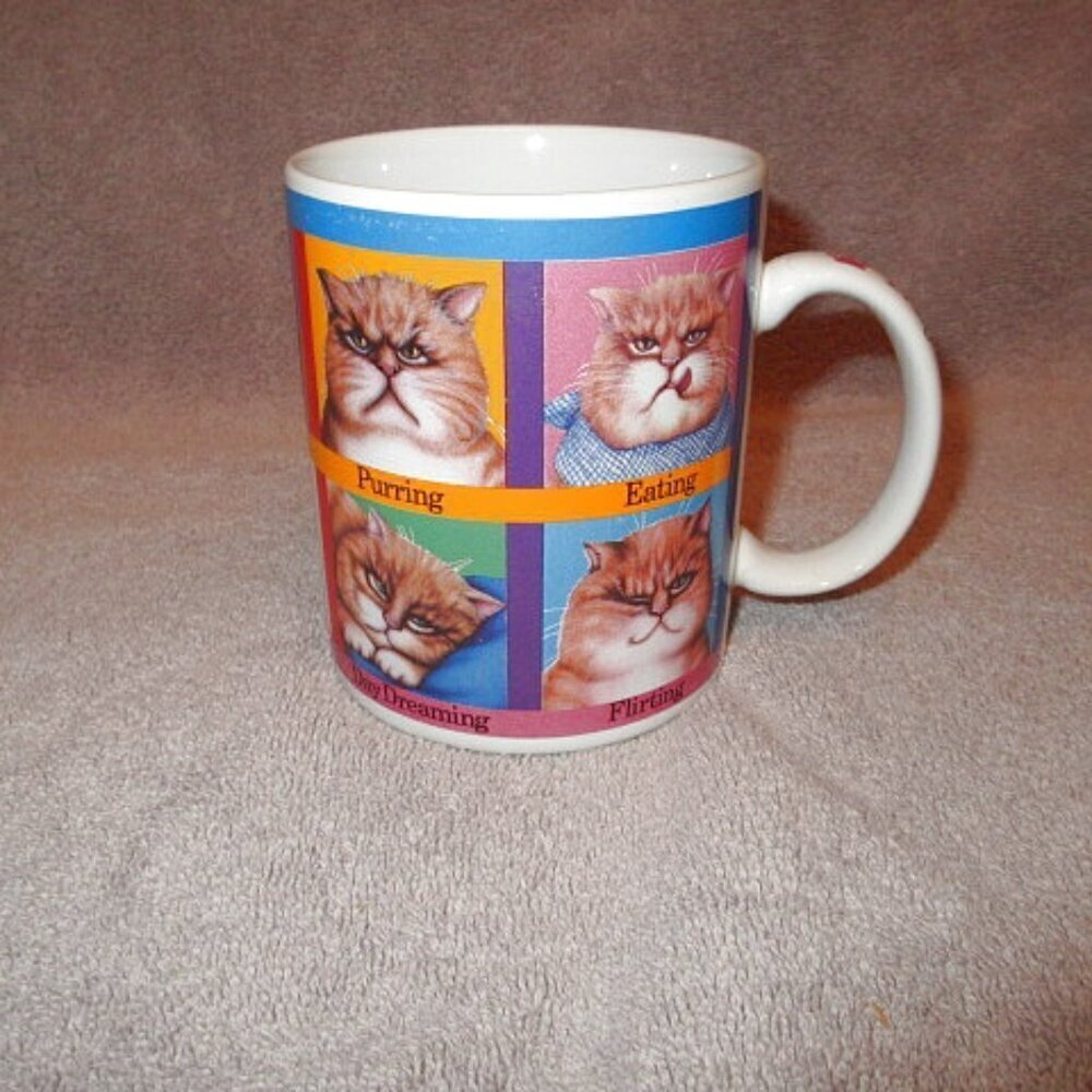 Grumpy Cat My Nine Lives Expressions Coffee Mug Cup Mischief Novelty Cat Lady